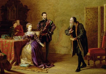 Maria Stuart (1542-87) und John Knox (ca.1512-72)